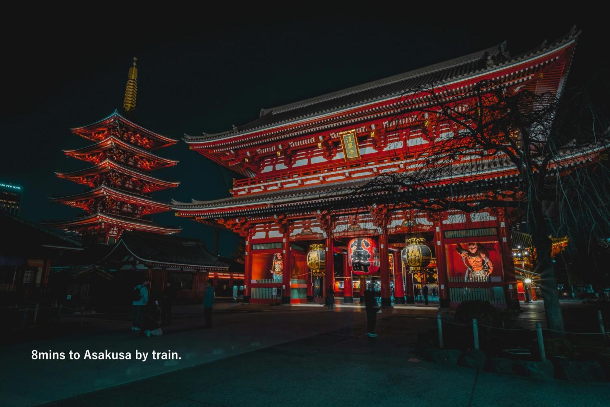 東京スカイツリー眺望 一棟貸切 駅徒歩50秒 浅草8分 スカイツリー4分 銀座20分 Apartamento Tóquio Exterior foto
